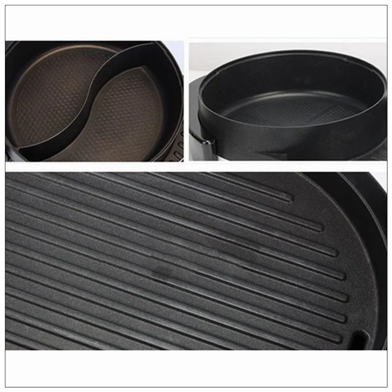 2 in 1 BBQ Barbecue Grill | Electronic Pan | Teppanyaki Hot Pot