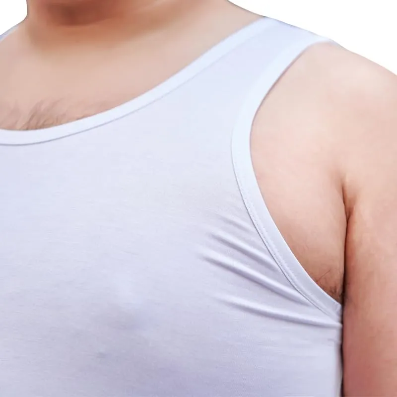 3packs Plus Size Mens 100% Cotton Shirt Vest Tank Tops Undershirts 7XL Breathable Sleeveless 150kg