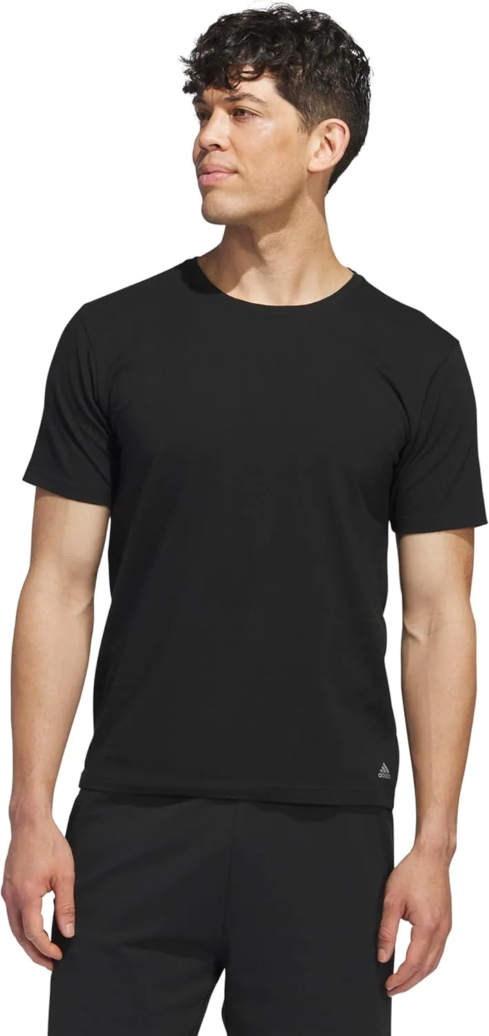 adidas Men's Stretch Cotton Crew Neck Undershirts (2-Pack)