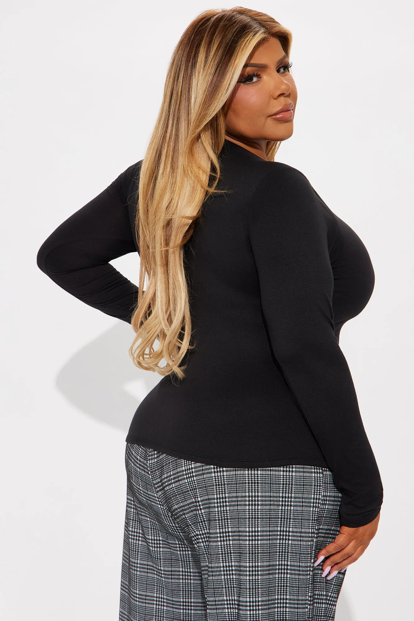 Alissa Double Lined Top - Black