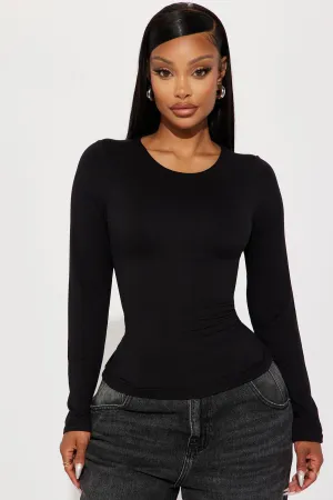 Alissa Double Lined Top - Black