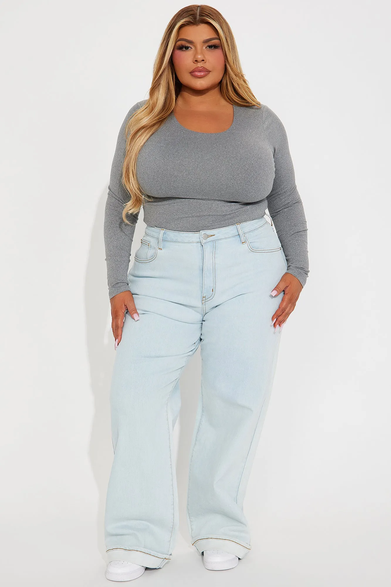 Alissa Double Lined Top - Charcoal