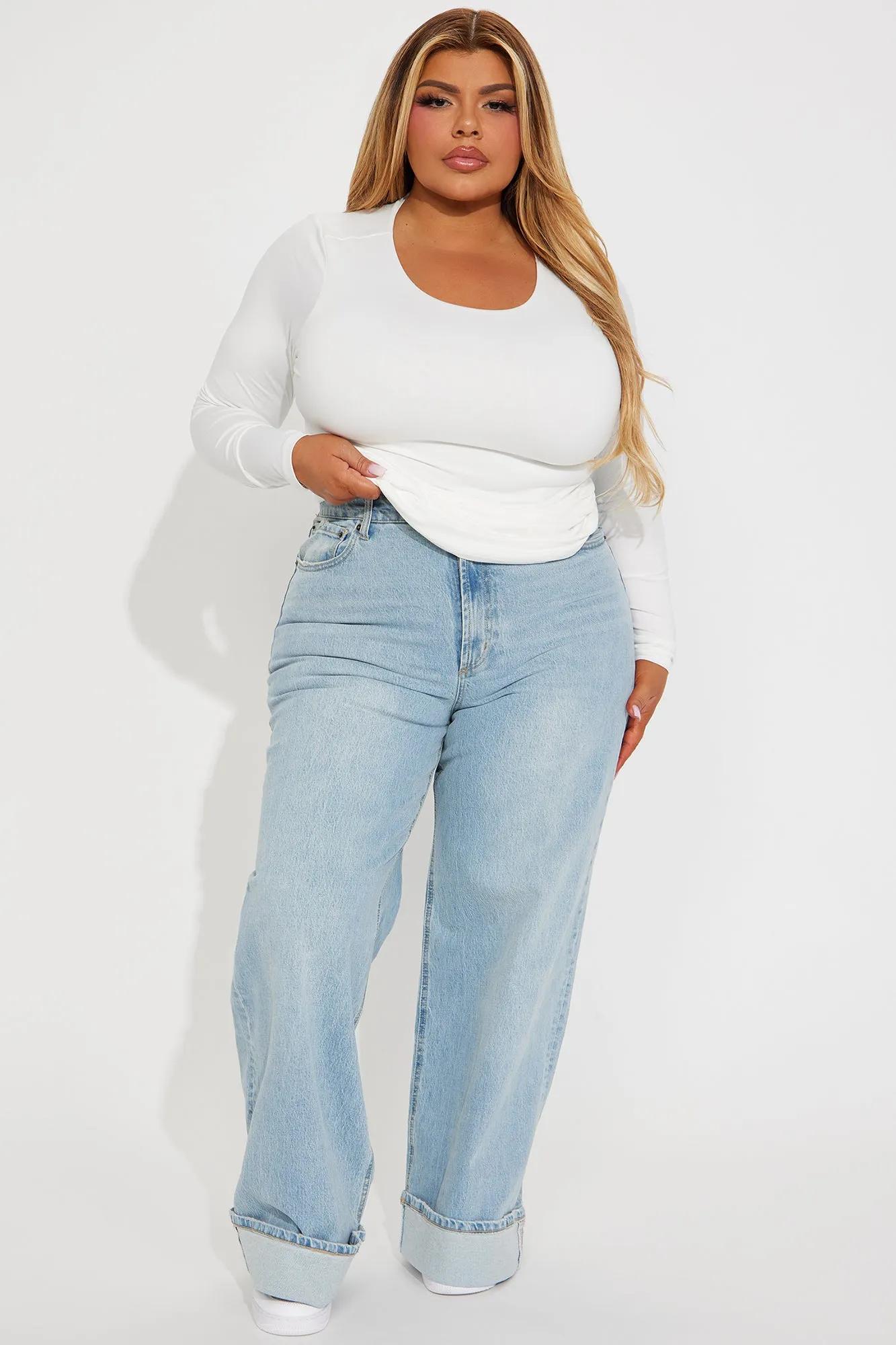 Alissa Double Lined Top - White