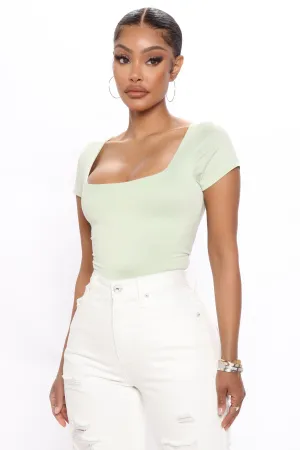 Amiah Double Lined Top - Sage