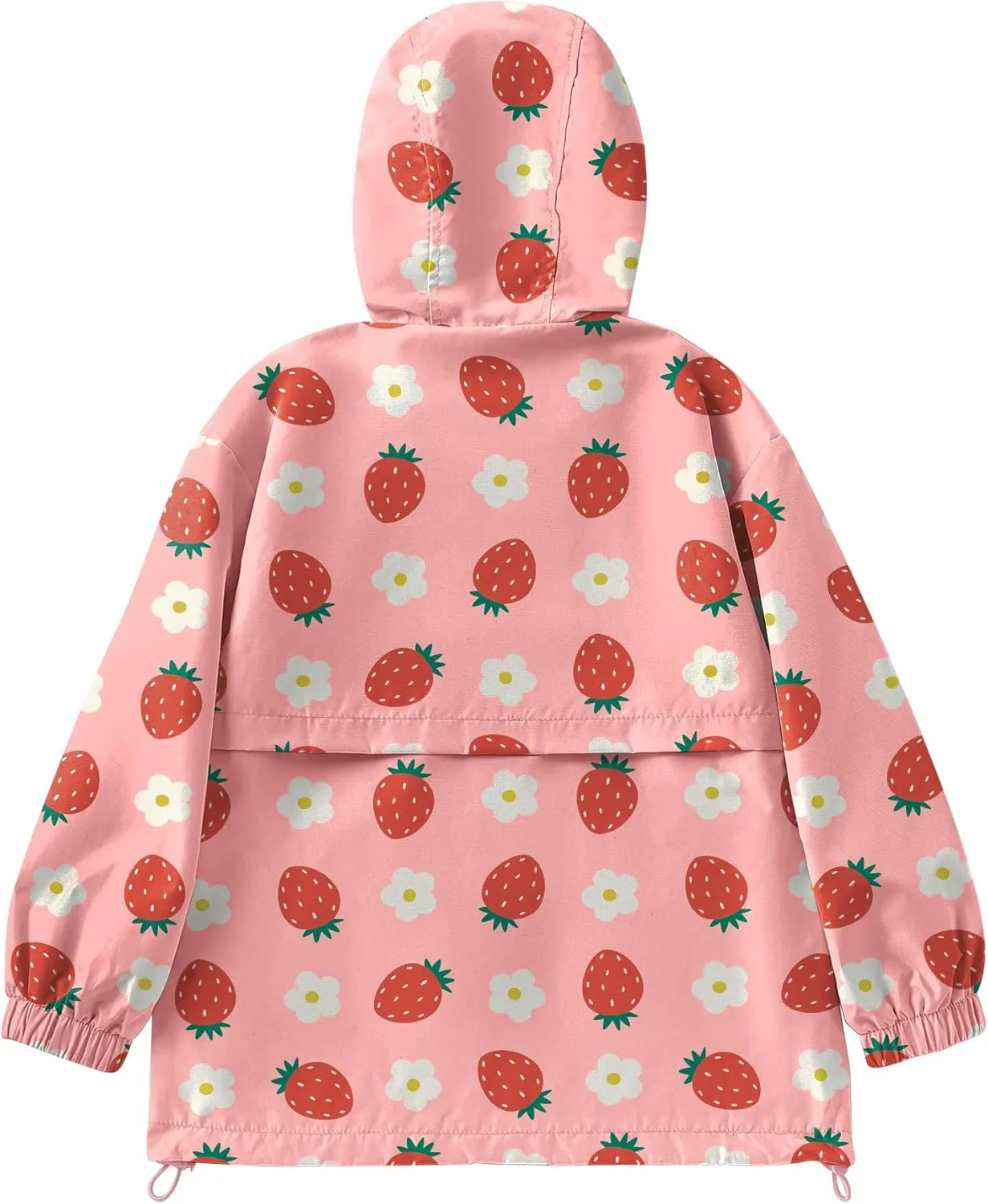 Avoogue Toddler Rain Jacket Windbreaker Lined Raincoat Waterproof Hooded Lightweight Rain Coats With Pockets 4-12Y