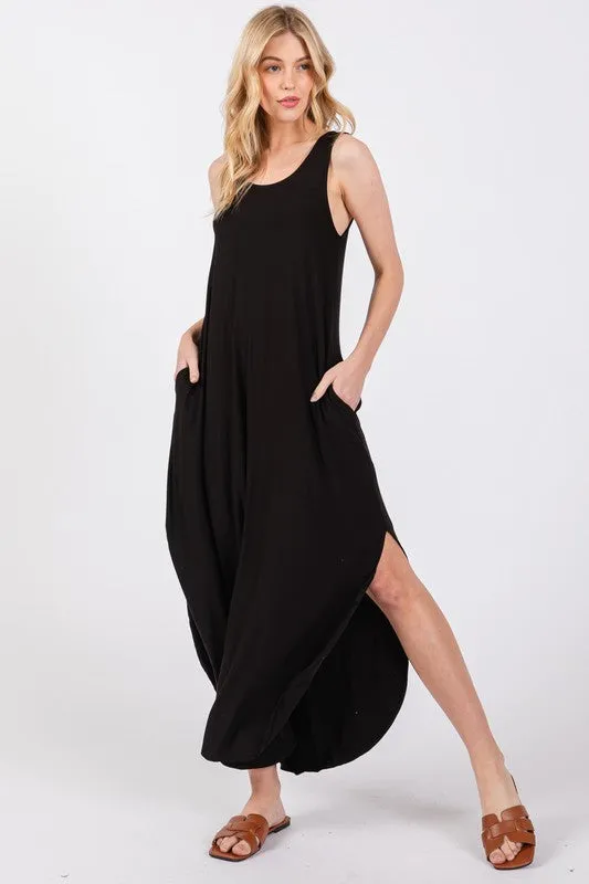 Black X Back Dress