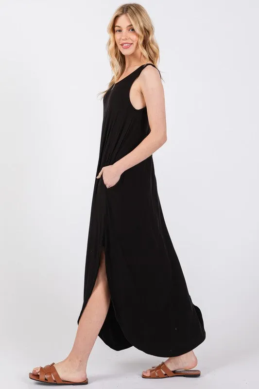 Black X Back Dress