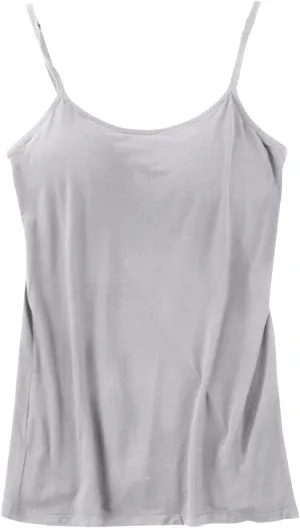 Built in Bra Tank Tops for Women Cotton Camisole Padded Workout Yoga thin Spaghetti Strap Comfy Shelf Bra Undershirts