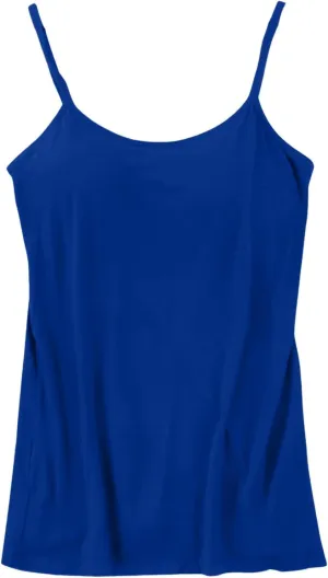 Built in Bra Tank Tops for Women Cotton Camisole Padded Workout Yoga thin Spaghetti Strap Comfy Shelf Bra Undershirts