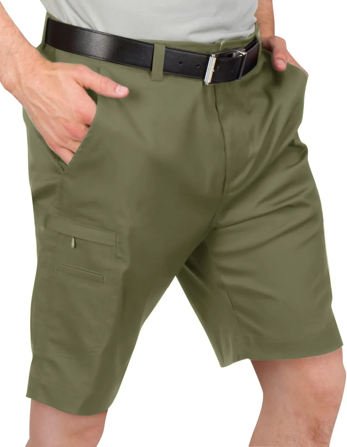 Cargo Golf Shorts for Men - Dry Fit, Large Pockets, Lightweight, Moisture Wicking, 4-Way Stretch