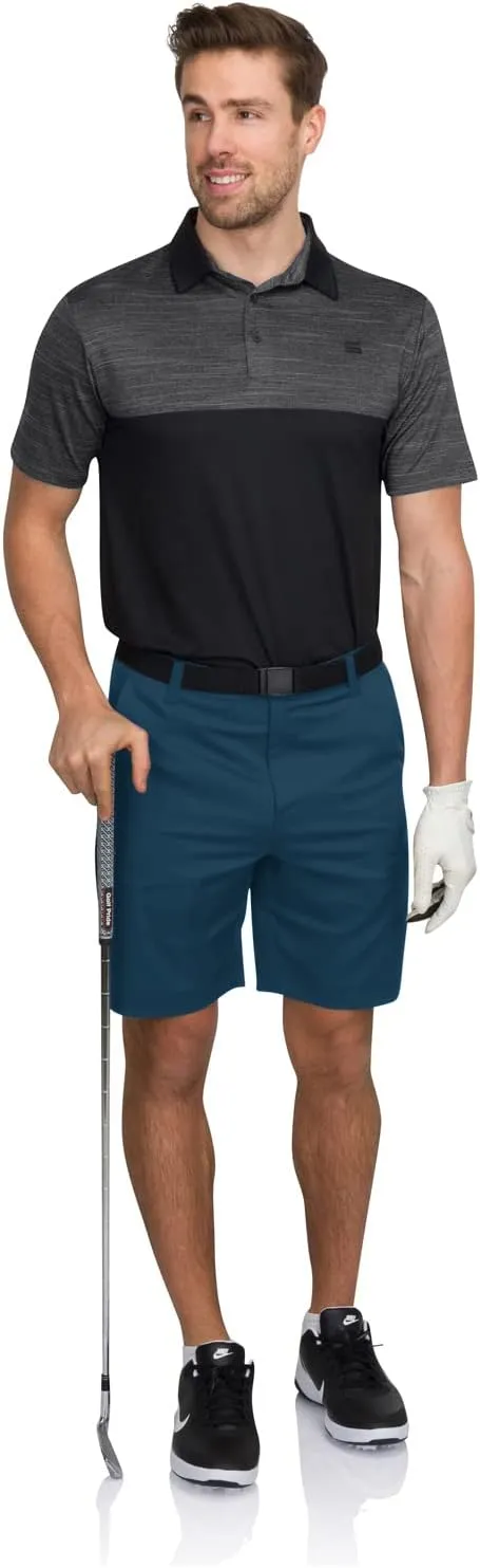 Cargo Golf Shorts for Men - Dry Fit, Large Pockets, Lightweight, Moisture Wicking, 4-Way Stretch