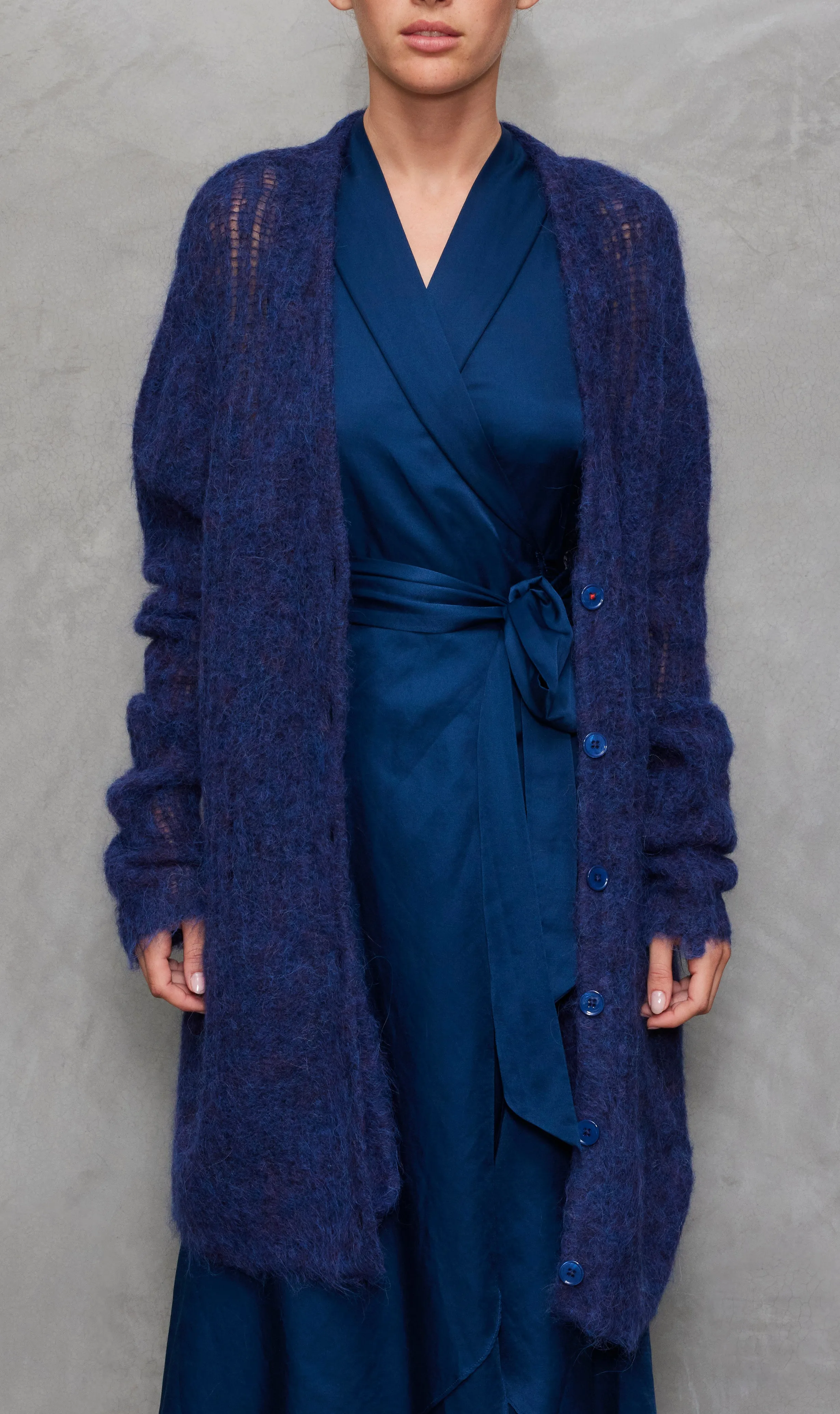 Charlotte's Web Cardi in Indigo