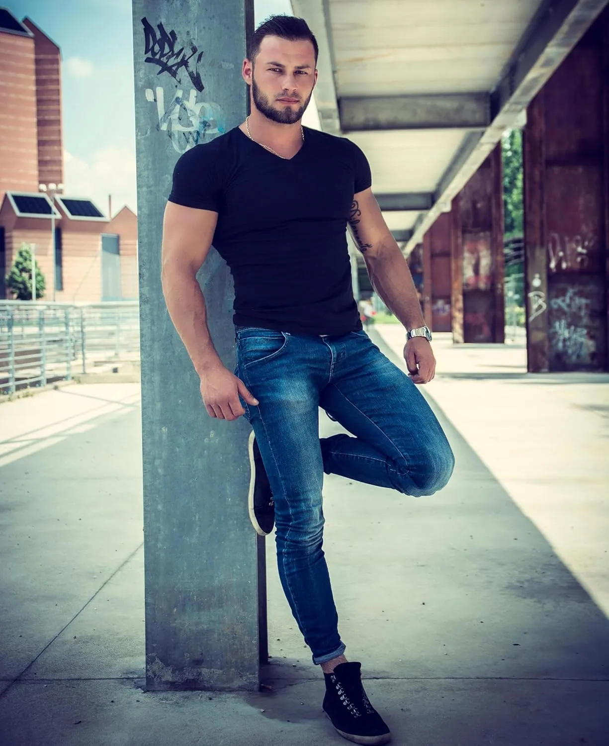 Classic Men's White Short Sleeve Undershirts V Neck T Shirt - Multi & Bulk Wholesale Packs