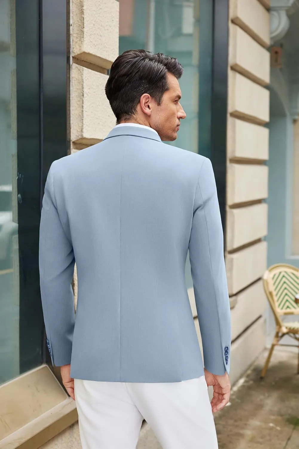 COOFANDY Mens Casual Blazer Slim Fit Suit Jacket Lightweight One Button Business Sport Coats