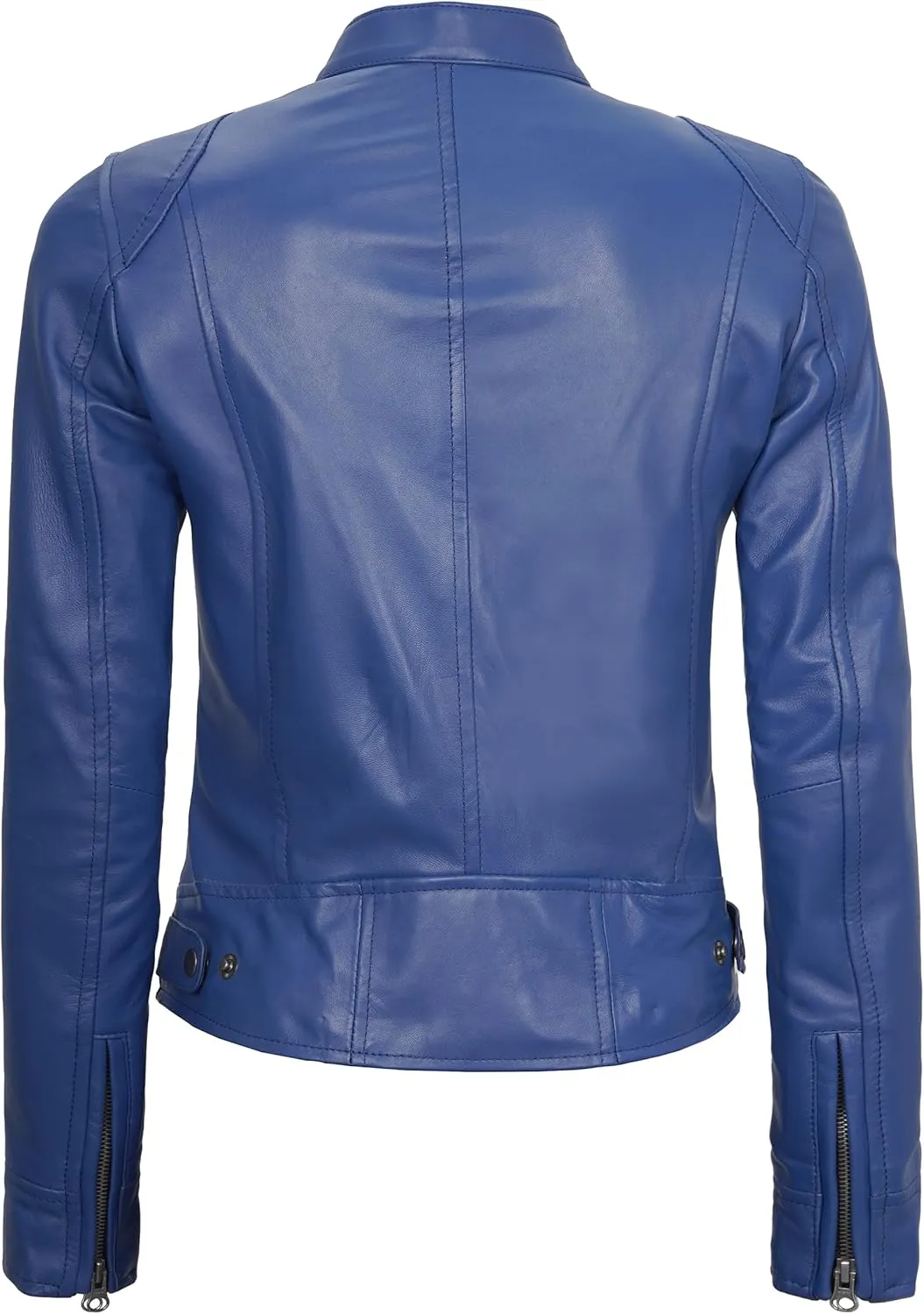 Decrum Leather Jackets For Women - Cafe Racer Style Casual Trending Fashion Womens Leather Jacket