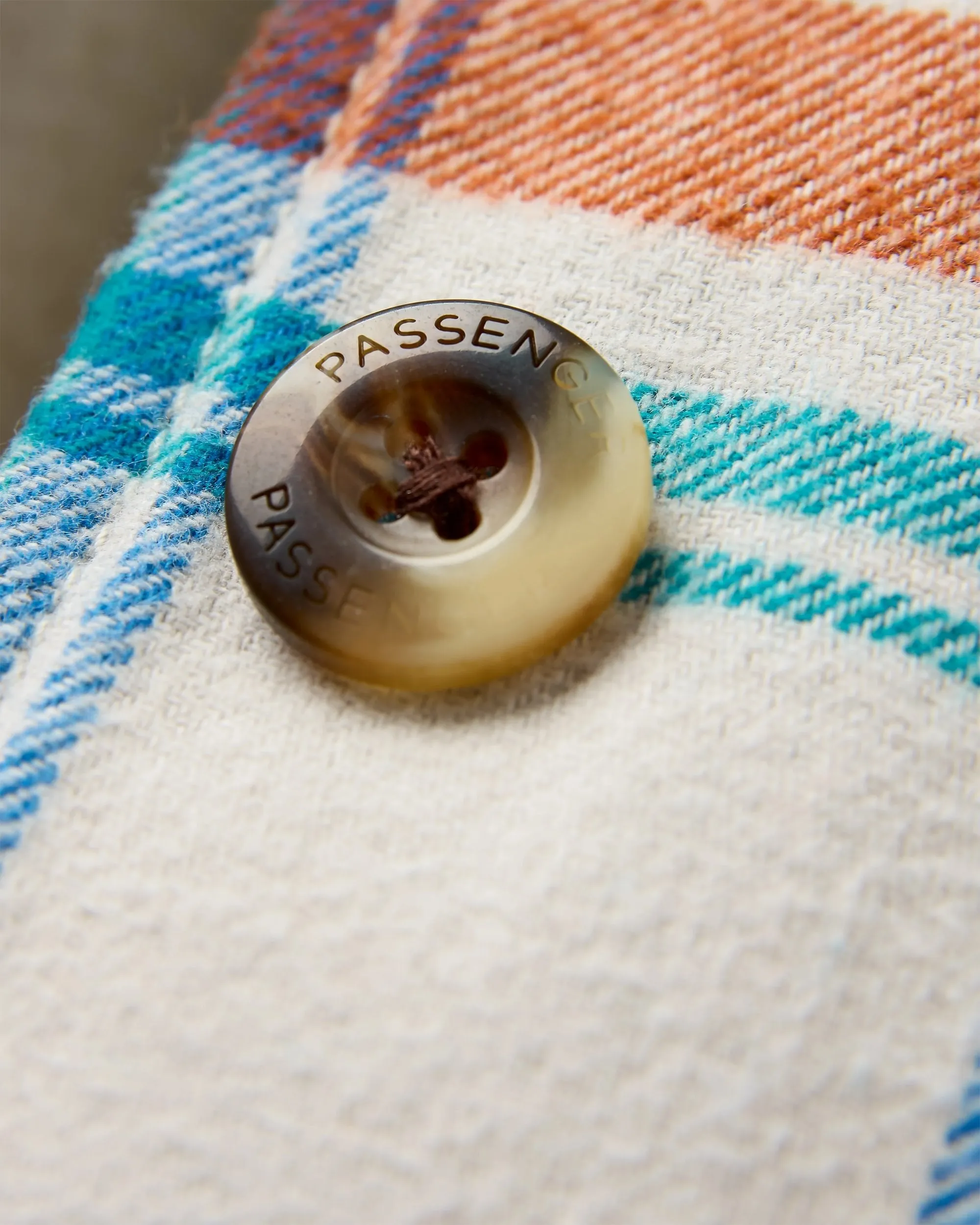 Flint Organic Cotton Overshirt - Vintage White Check