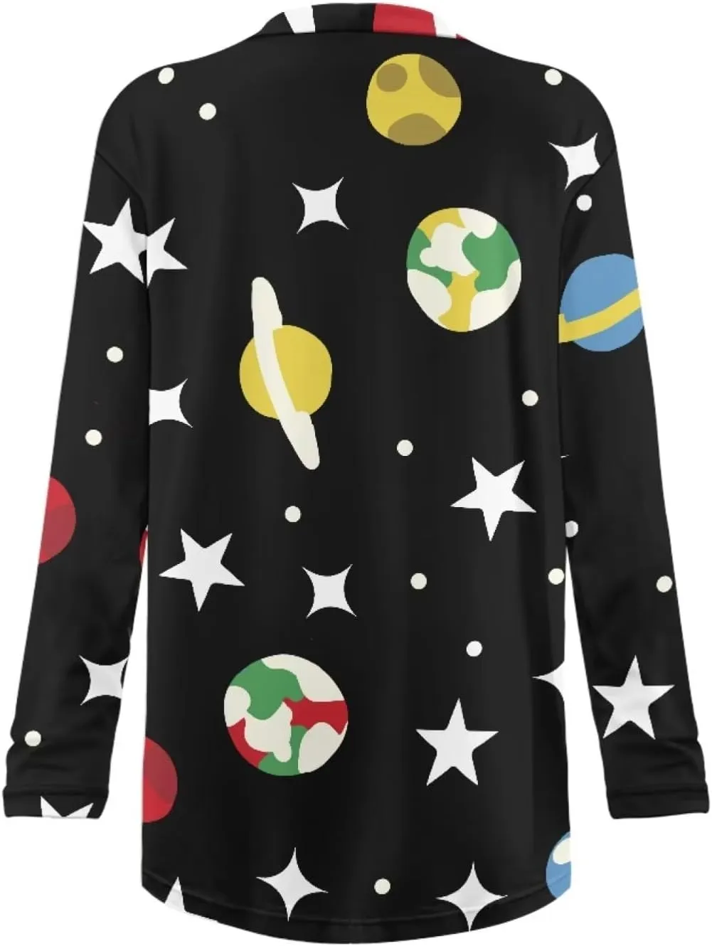 Forchrinse Christmas Santa Claus Cardigan for Women Causal Long Sleeve Open Front Cardigans Ugly Christmas Cardigan Sweater