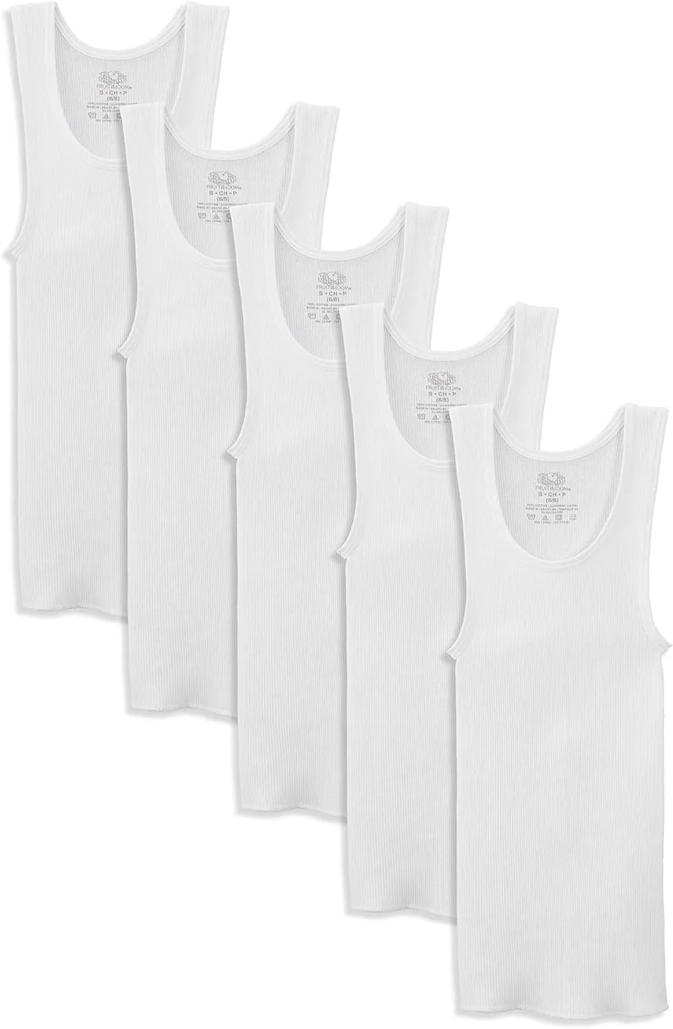 Fruit of the Loom Boys' Eversoft Cotton Undershirts, T Shirts & Tank Tops