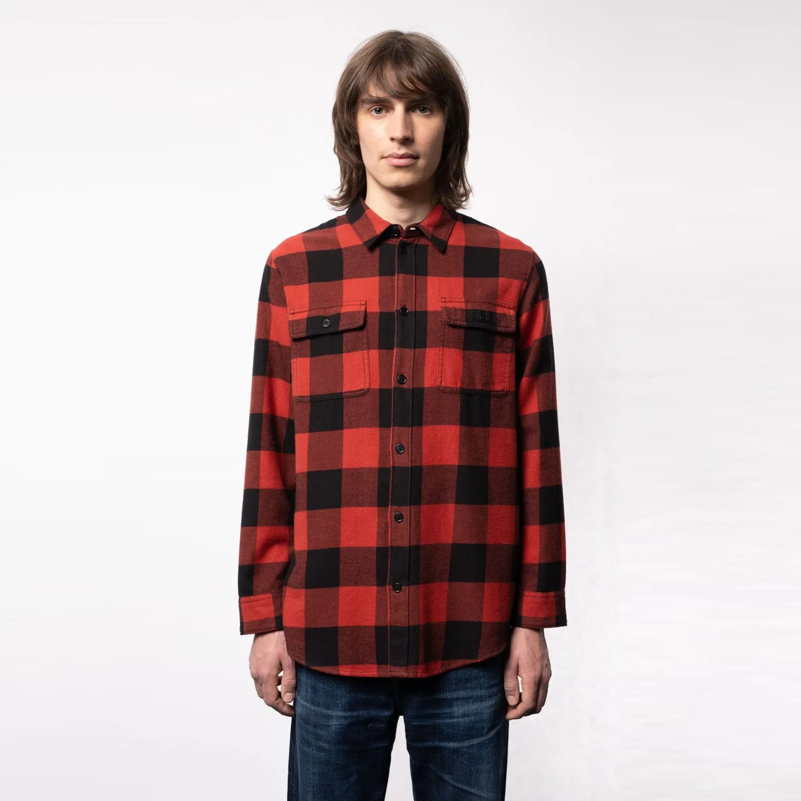 Gabriel Buffalo Check (Poppy Red)