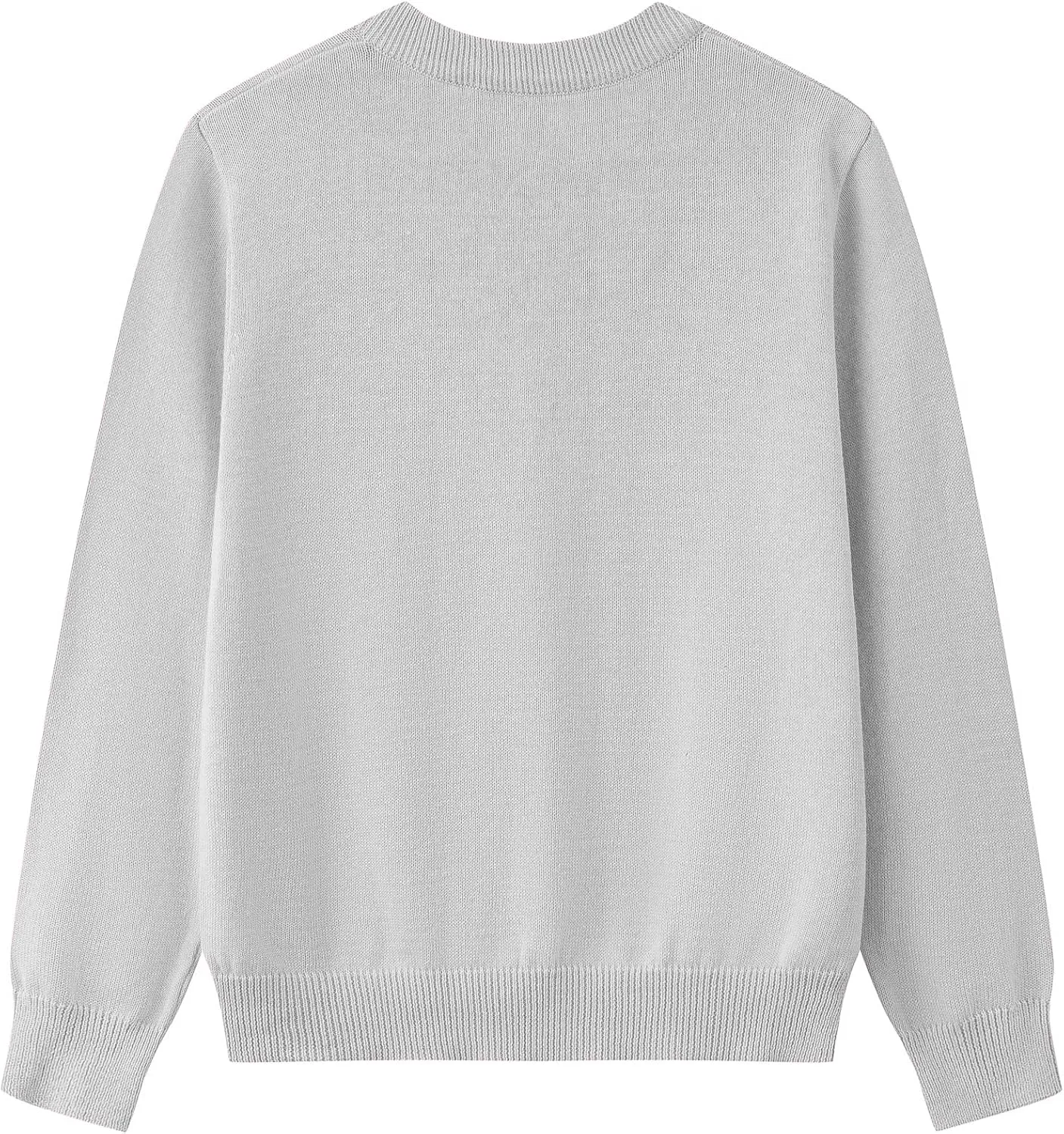 Girls Cardigan Sweaters School Uniforms Cotton Crew Neck Knit Sweater, 6 Months-14 Years