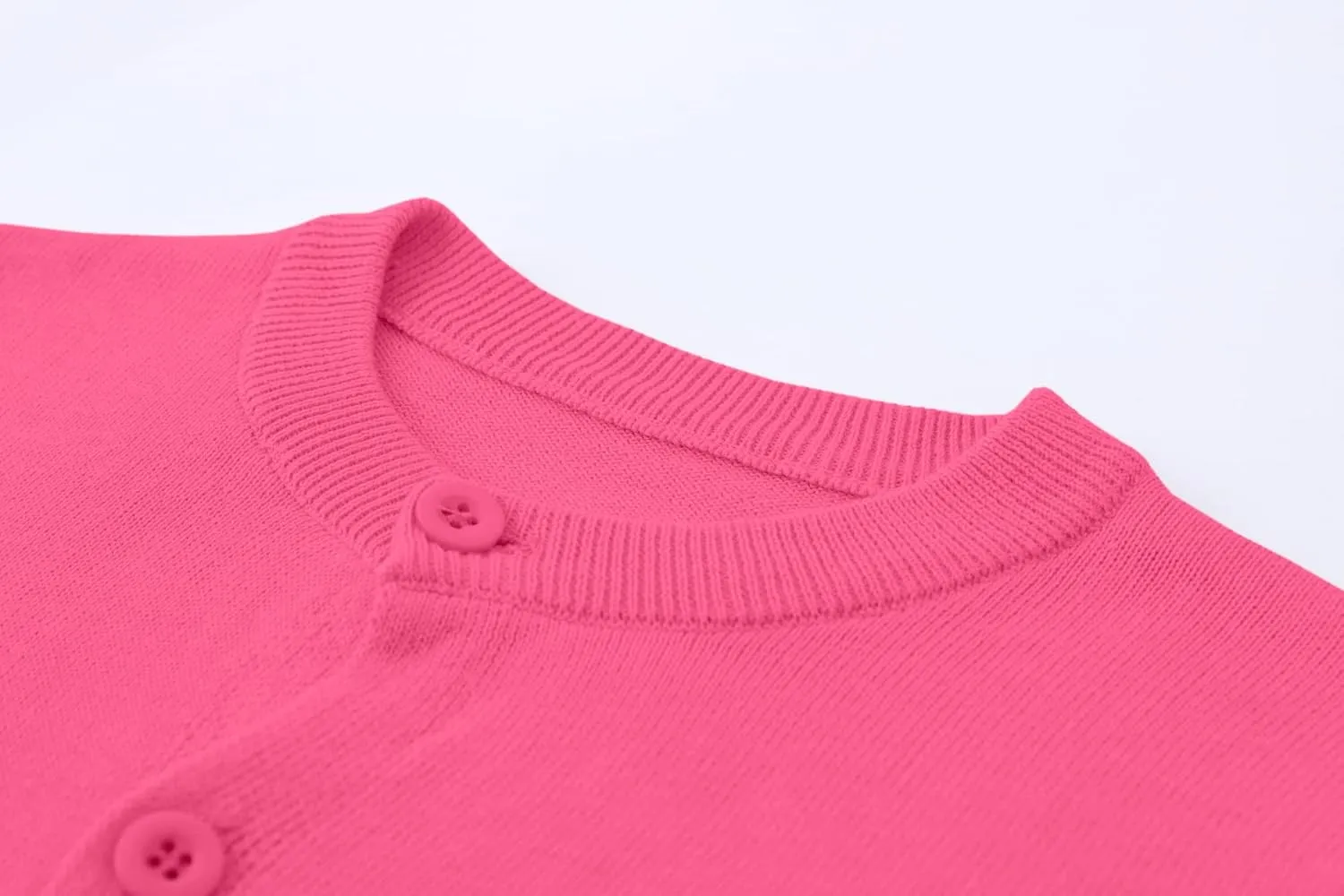 Girls Cardigan Sweaters School Uniforms Cotton Crew Neck Knit Sweater, 6 Months-14 Years