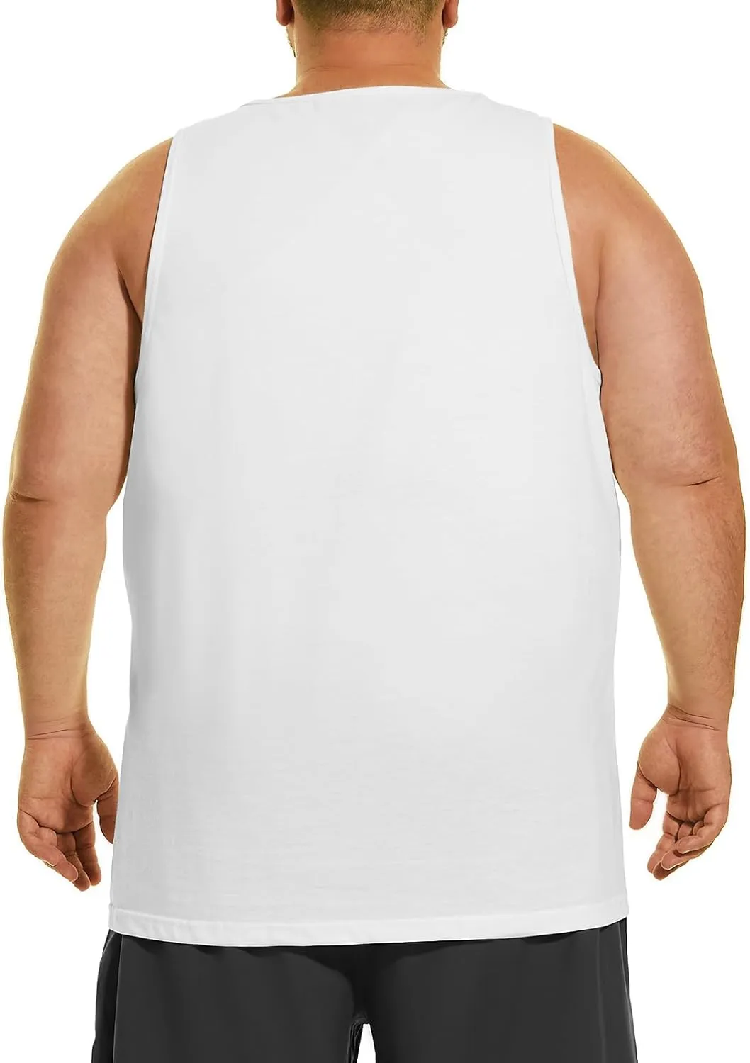 HOdo Big & Tall Mens A-Shirts Cotton Tank Tops Sleeveless Undershirts 2XL-6XL