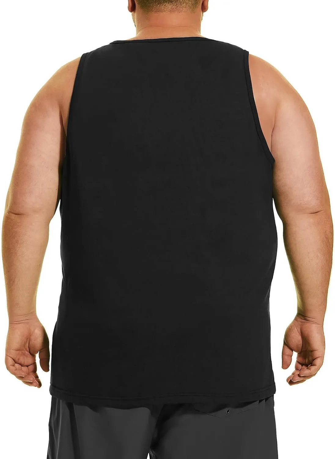 HOdo Big & Tall Mens A-Shirts Cotton Tank Tops Sleeveless Undershirts 2XL-6XL