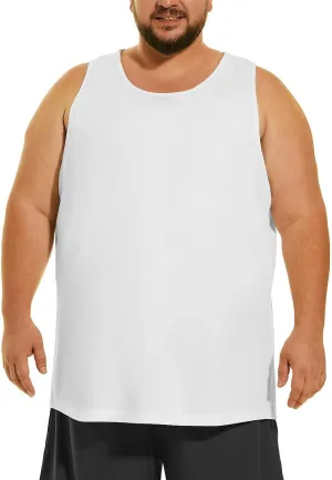 HOdo Big & Tall Mens A-Shirts Cotton Tank Tops Sleeveless Undershirts 2XL-6XL
