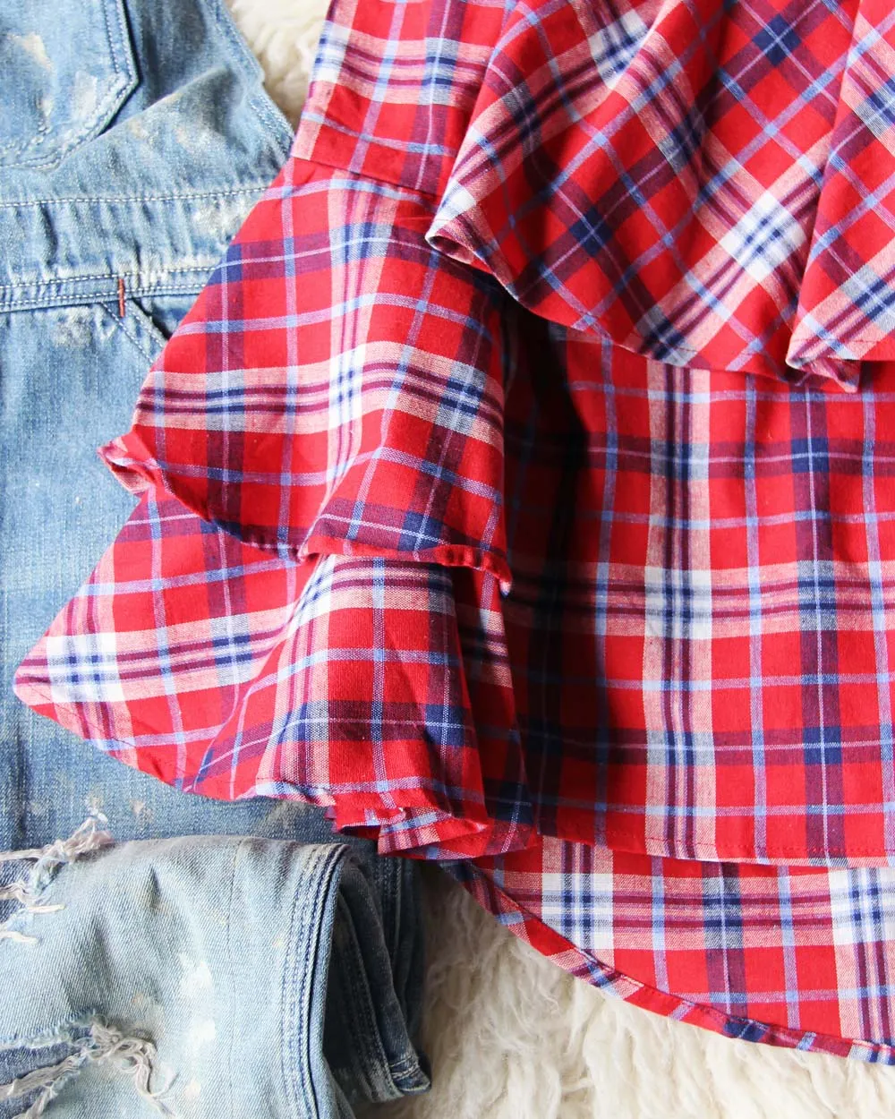 Leo Plaid Top