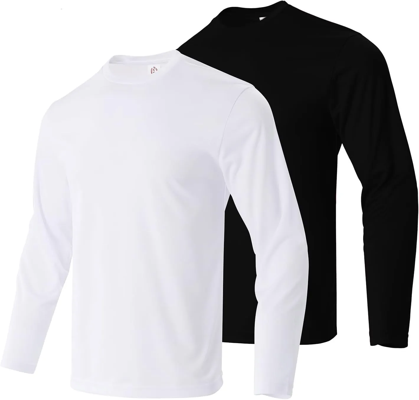 Mens Active Athletic T-Shirts Quick Dry Crew Neck Tees Fishing Hiking Long Sleeve Shirt Multipack
