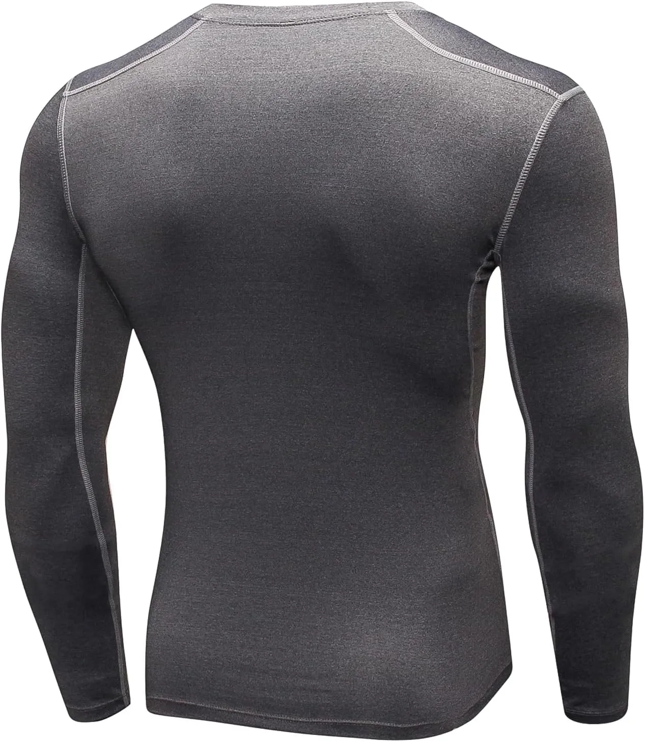 Men's Compression Shirts Long Sleeve Athletic T-Shirts Workout Running Tops Quick Dry Baselayer Undershirts for Football