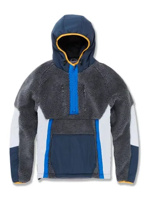 Mercer Half Zip Sherpa Hoodie (Rain)