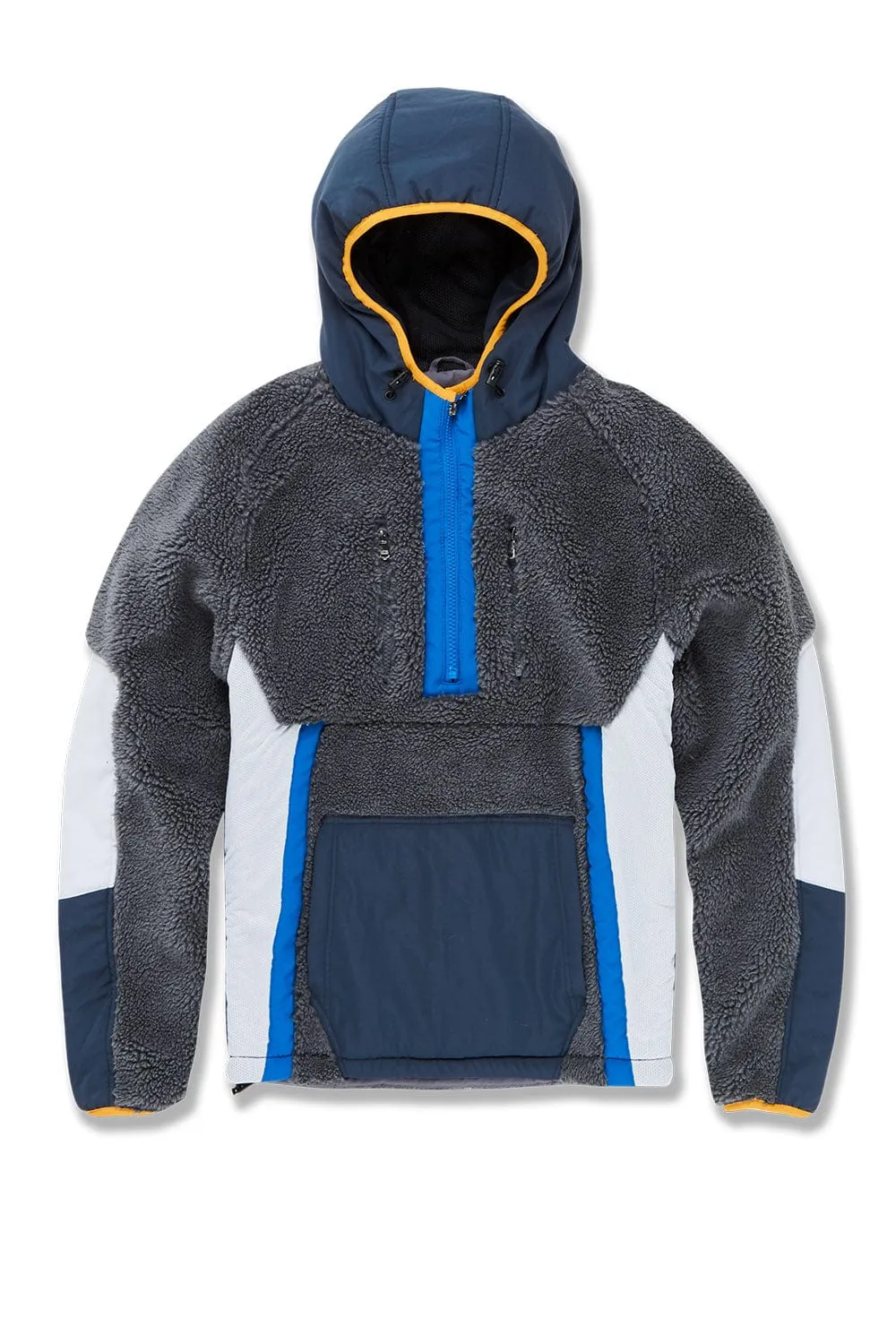 Mercer Half Zip Sherpa Hoodie (Rain)