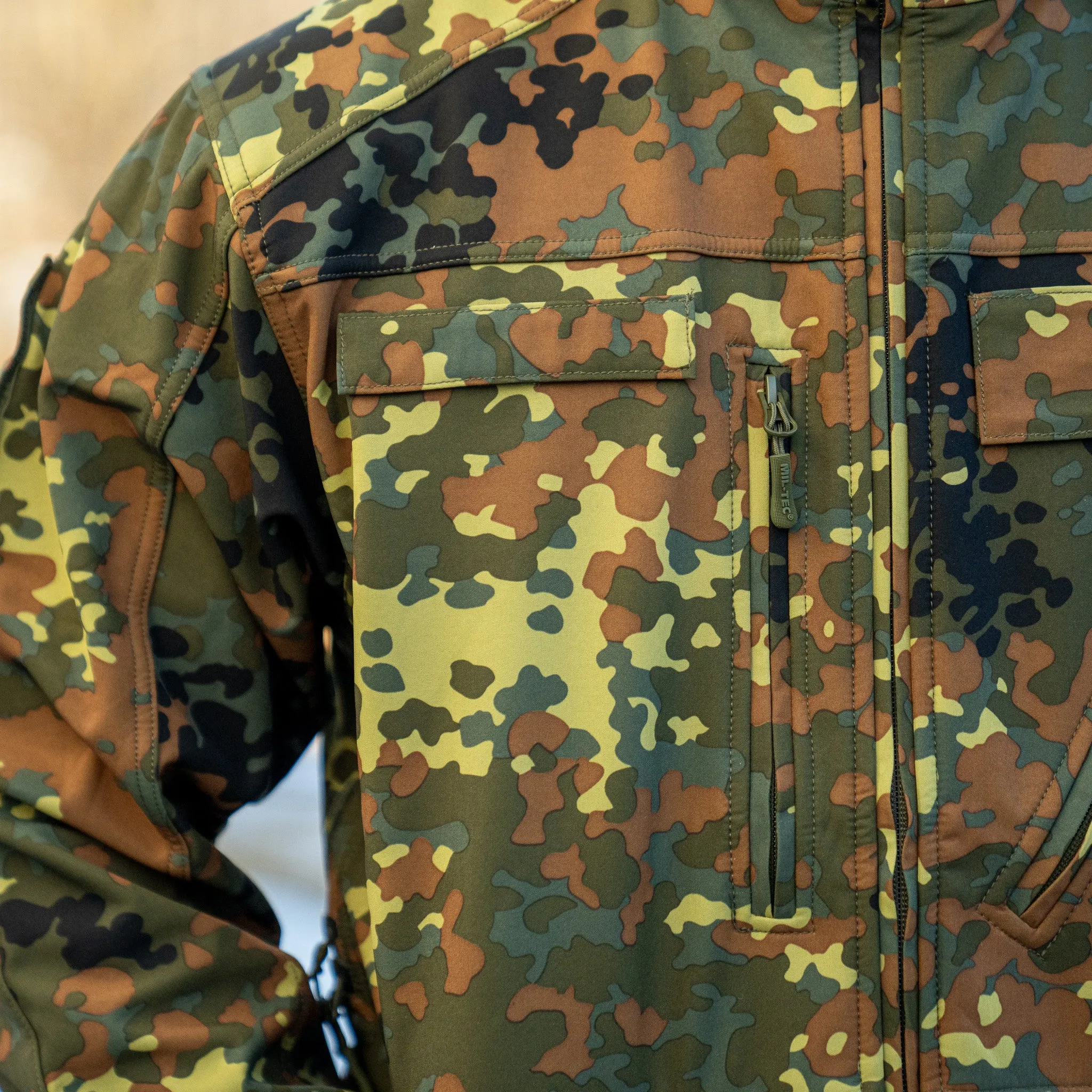 Mil-Tec Flecktarn Softshell Jacket