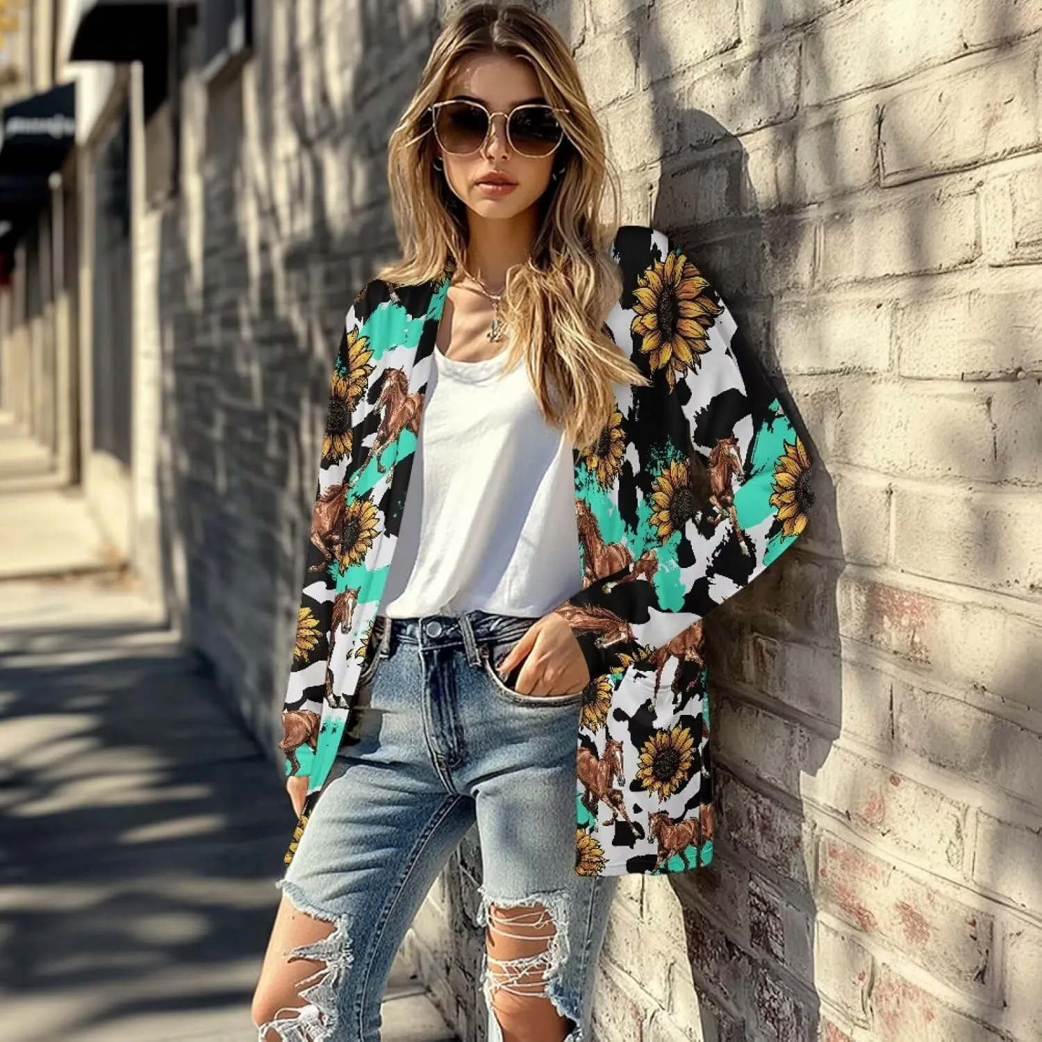 Native American Clothing Aztec Cardigan for Women Long Cardigans for Women Trendy Long Sleeve Light Clothing s-2xl