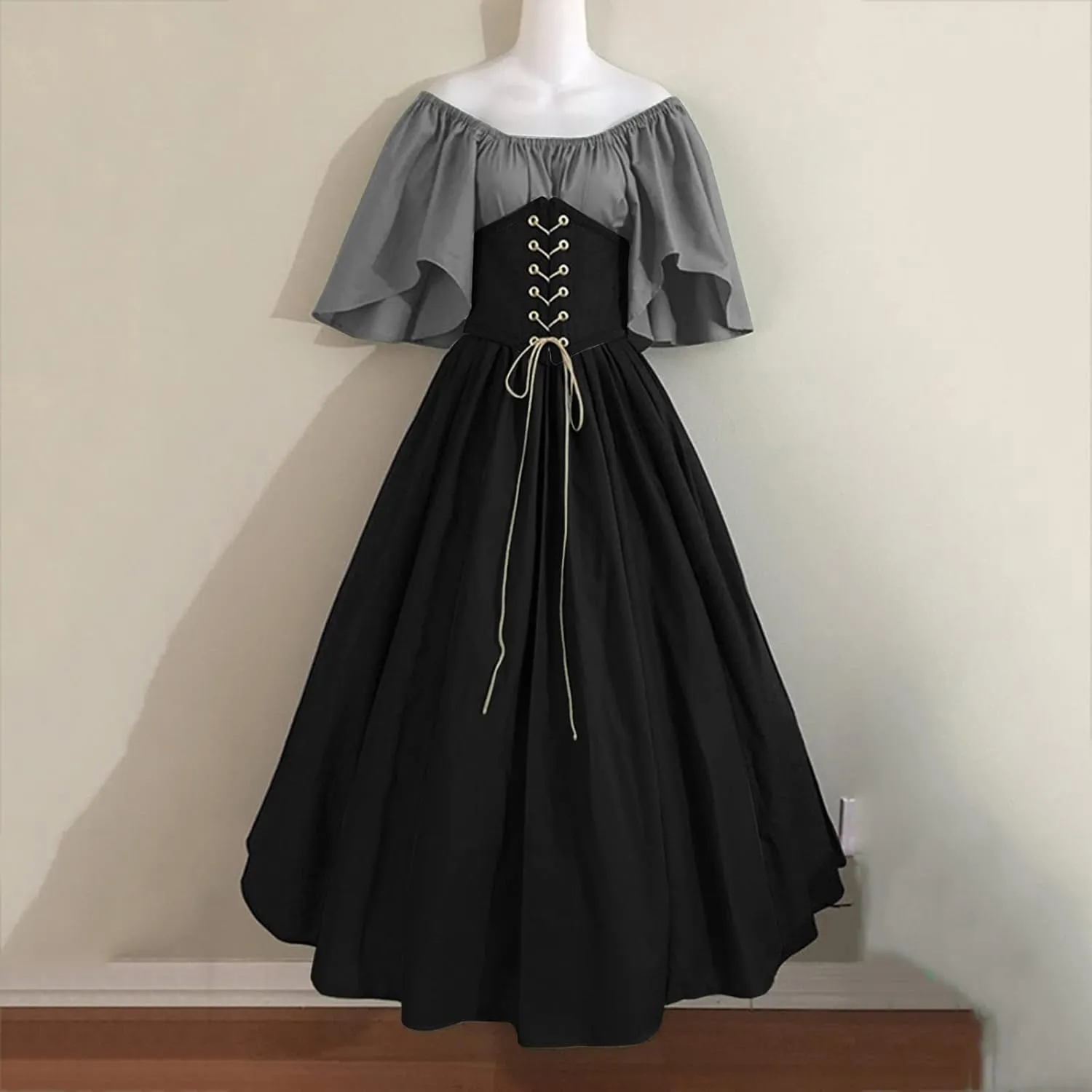 Renaissance Dresses for Women Long Sleeve Irish Over Dress Medieval Dresses Costume Medieval Costume Irish Long Over Dress