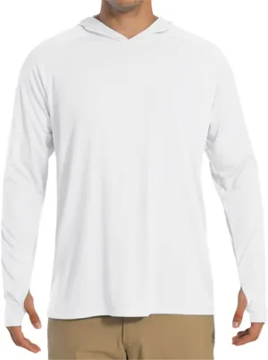 Xingfenly Men's Hooded Sun Protection -Shirt 50  Sleeve Quick Dry Hoodies Summer Beach Casual Workout Hiking Shirts