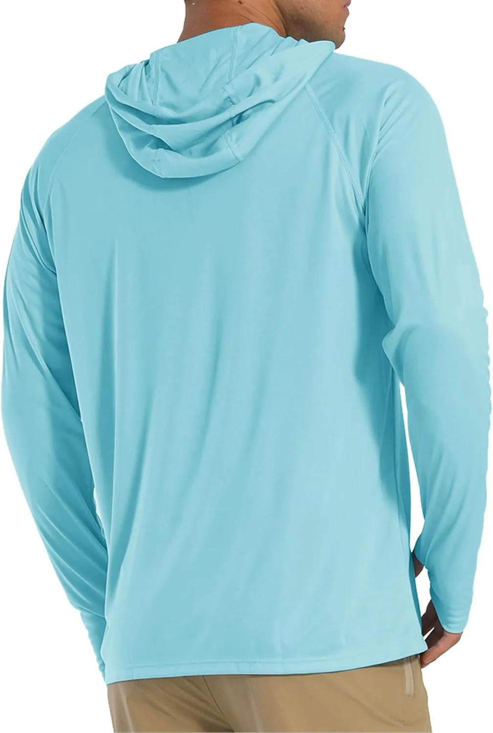 Xingfenly Men's Hooded Sun Protection -Shirt 50  Sleeve Quick Dry Hoodies Summer Beach Casual Workout Hiking Shirts