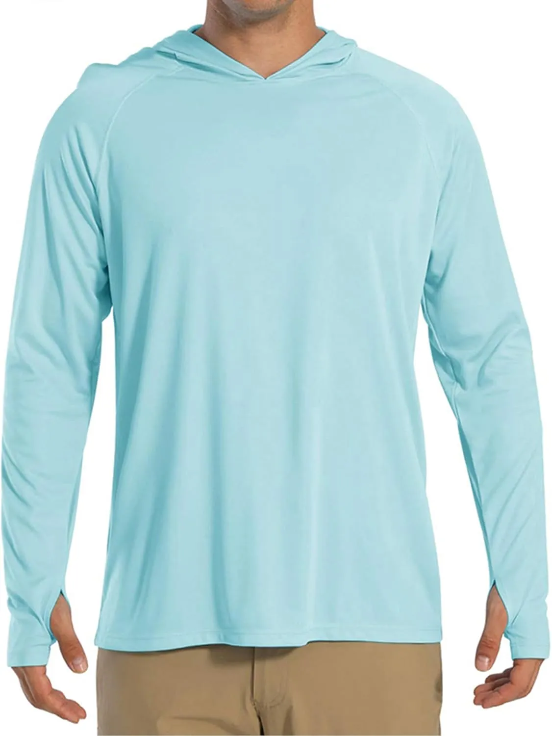 Xingfenly Men's Hooded Sun Protection -Shirt 50  Sleeve Quick Dry Hoodies Summer Beach Casual Workout Hiking Shirts