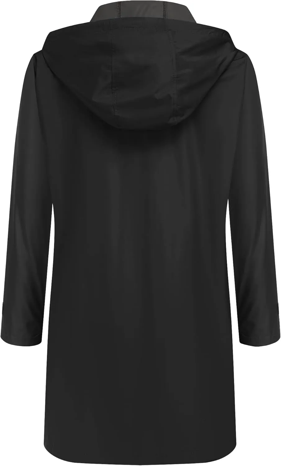 Zeagoo Womens Waterproof Raincoat with Hood Lightweight Rain Jacket Long Trench Coats Outdoor Windbreaker Jacket for Women